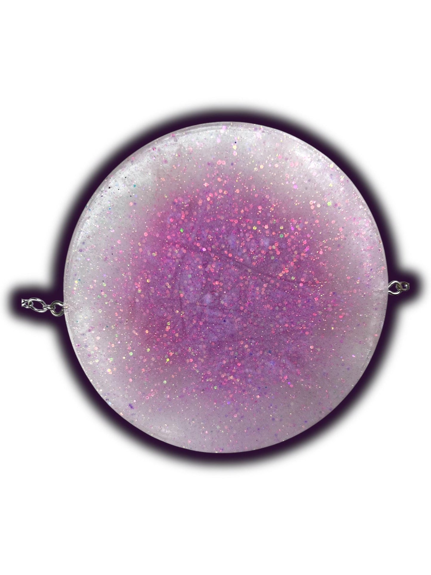 Moon Phase Wall Hanging, Phases of the Moon Decor, Witchy Things, Spiritual Stuff, Galaxy Inspired, Glow-in-the-Dark, Wire Wrapped Crystal