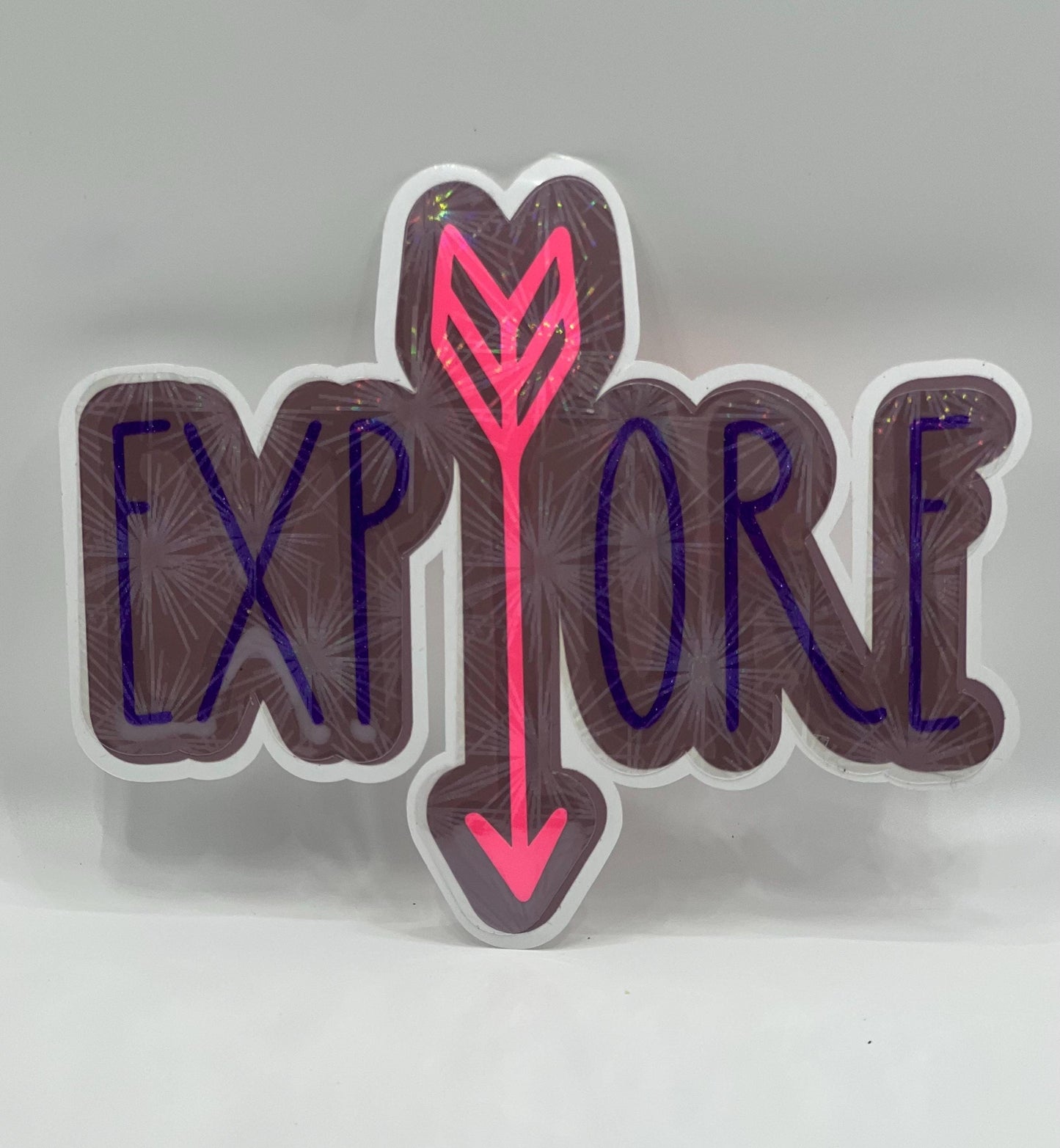 Explore Glow in the Dark Vinyl Decal, Waterproof Permanent Sticker for Laptops, Cars, Water Bottles, Tumblers & More