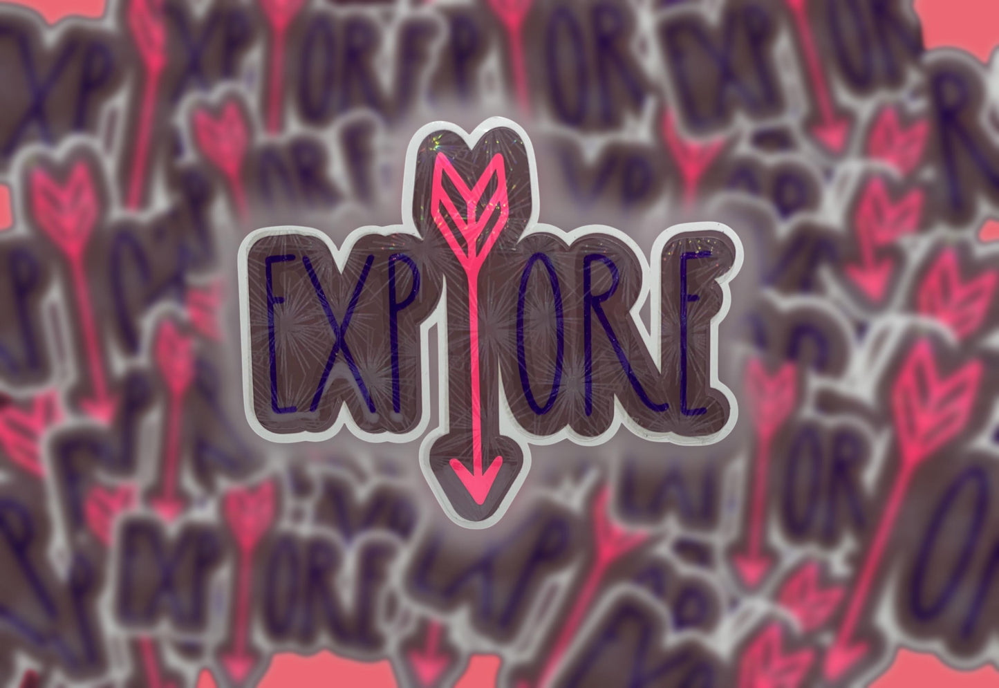 Explore Glow in the Dark Vinyl Decal, Waterproof Permanent Sticker for Laptops, Cars, Water Bottles, Tumblers & More