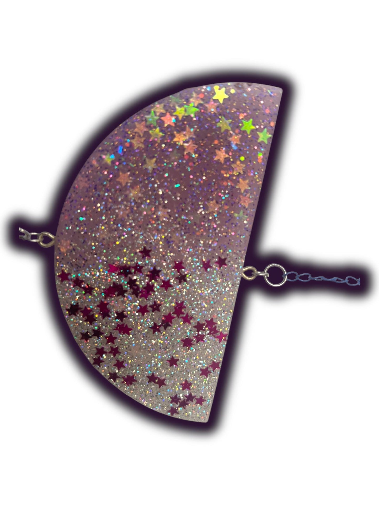 Moon Phase Wall Hanging, Phases of the Moon Decor, Witchy Things, Spiritual Stuff, Galaxy Inspired, Glow-in-the-Dark, Wire Wrapped Crystal