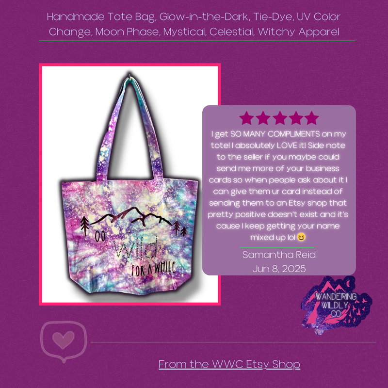 I get SO MANY COMPLIMENTS on my tote! I absolutely LOVE it! Side note to the seller if you maybe could send me some more of your business cards so when people ask about it I can give them ur card instead of sending them to an Etsy shop that pretty positive doesn't exist and it's cause I keep getting your name mixed up lol
