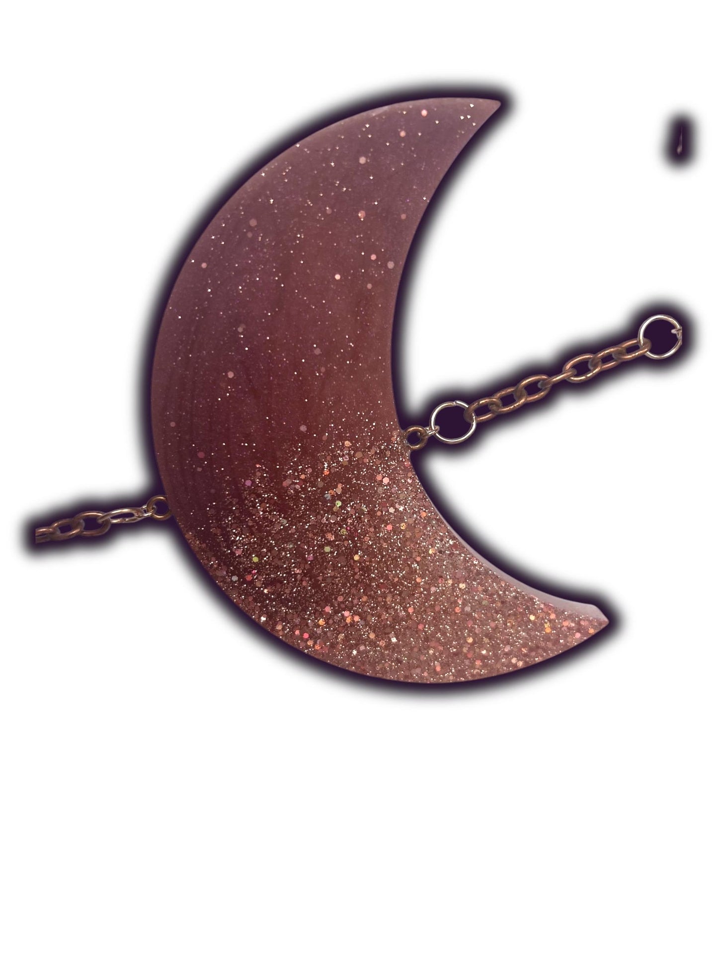 Moon Phase Wall Hanging, Phases of the Moon Decor, Witchy Things, Spiritual Stuff, Galaxy Inspired, Glow-in-the-Dark, Wire Wrapped Crystal