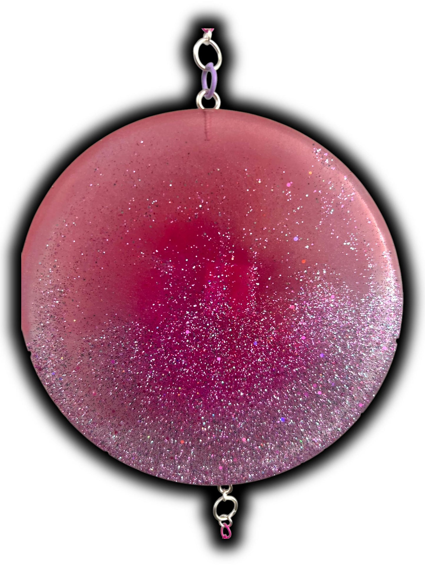 Moon Phase Wall Hanging, Phases of the Moon Decor, Witchy Things, Spiritual Stuff, Galaxy Inspired, Glow-in-the-Dark, Wire Wrapped Crystal