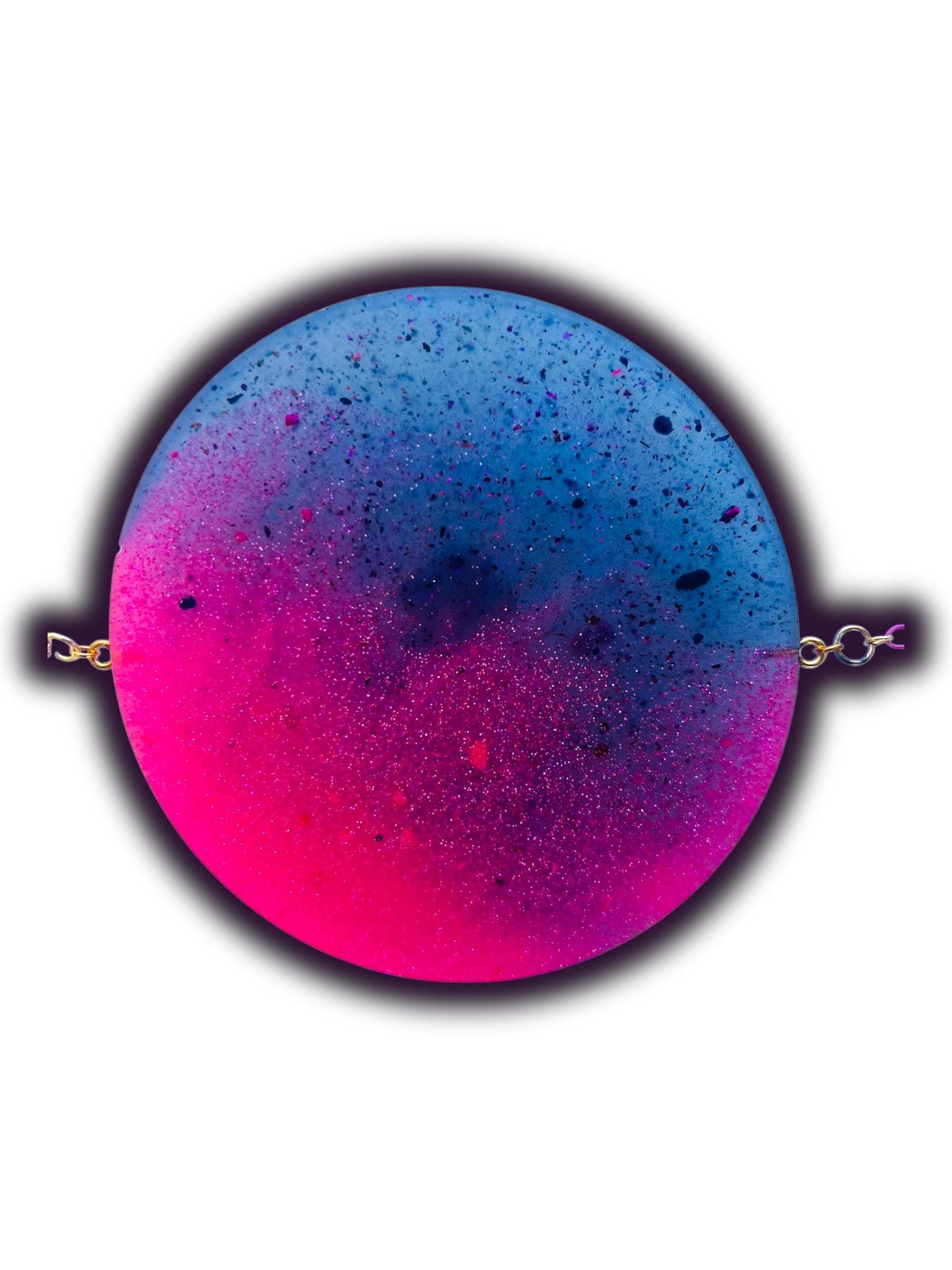 Moon Phase Wall Hanging, Phases of the Moon Decor, Witchy Things, Spiritual Stuff, Galaxy Inspired, Glow-in-the-Dark, Wire Wrapped Crystal