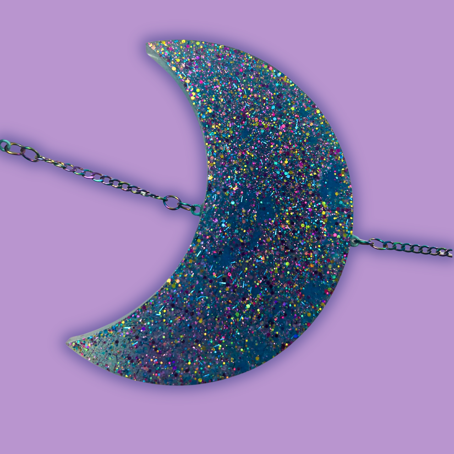 Moon Phase Wall Hanging, Phases of the Moon Decor, Witchy Things, Spiritual Stuff, Galaxy Inspired, Glow-in-the-Dark, Wire Wrapped Crystal